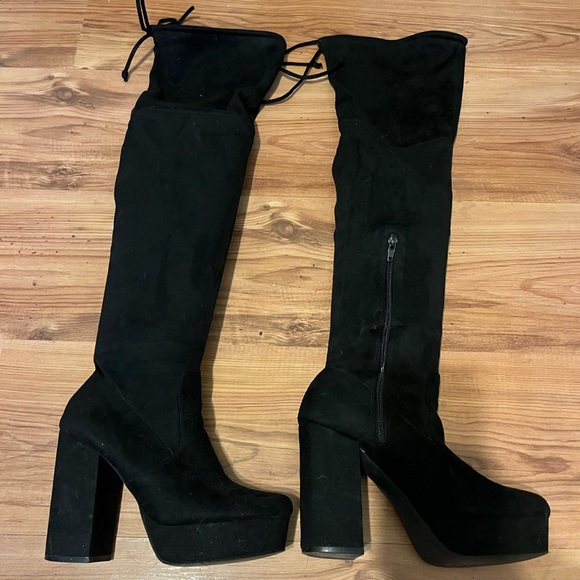 Steve Madden Gravitate Platform Above Knee Boots - Picture 2 of 3